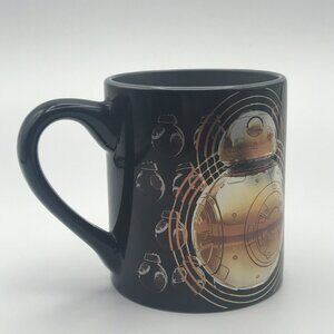 Star Wars BB8 14oz Ceramic Mug Metallic Gold Black Lucasfilm